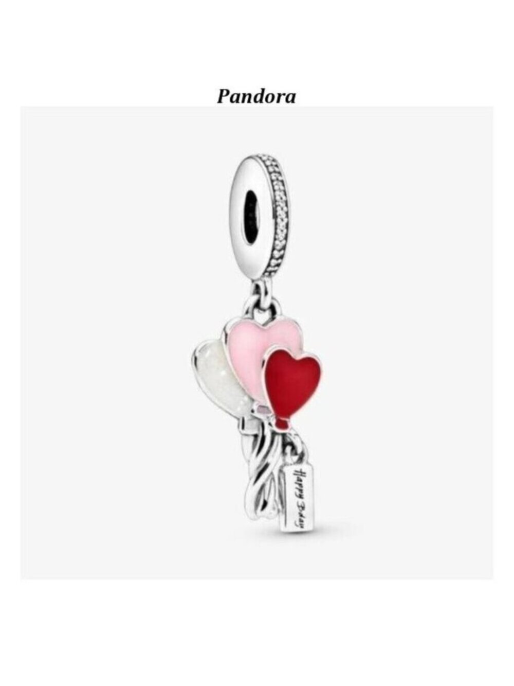 PANDORA Happy Bday Balloon Dangle Charm